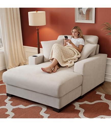 Amazon.com: Oversized Lounge Chaise Convertible Sleeper Sofabed
